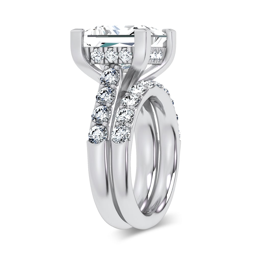 14K 9.25 CT Lab Grown Diamond Bridal Set - Image 2