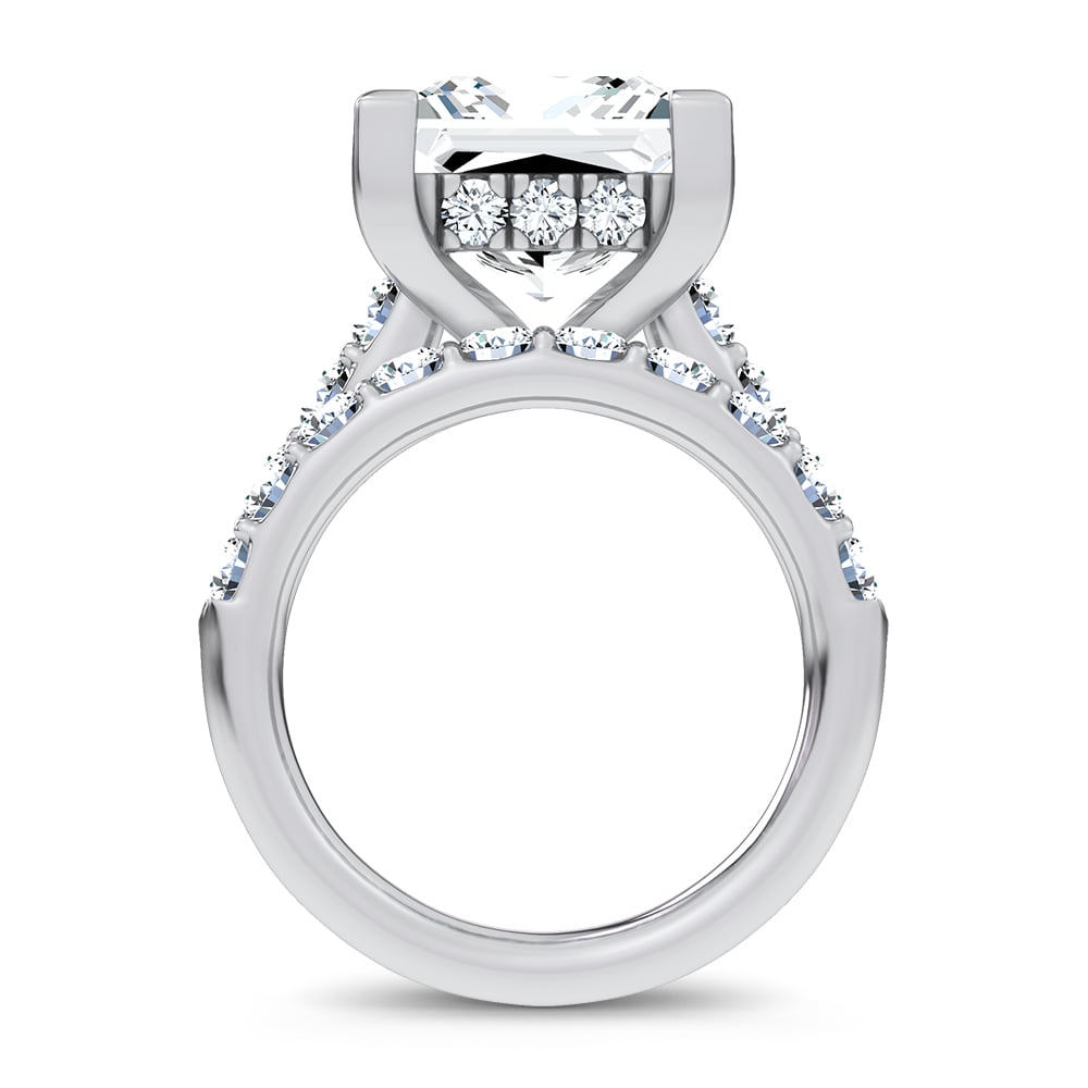14K 9.25 CT Lab Grown Diamond Bridal Set - Image 3