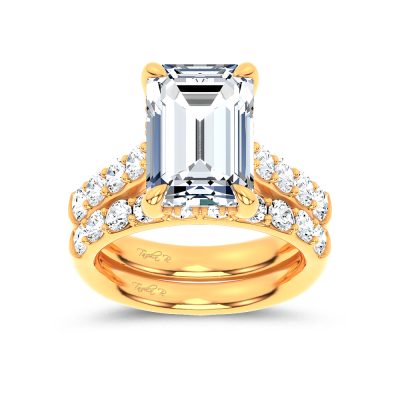 14K 9.23 CT Lab Grown Diamond Bridal Set