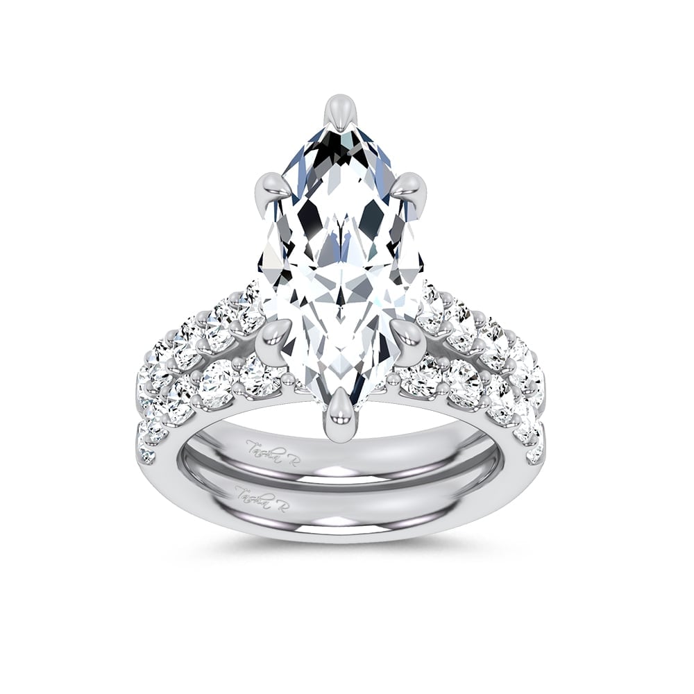 14K 9.31 CT Lab Grown Diamond Bridal Set