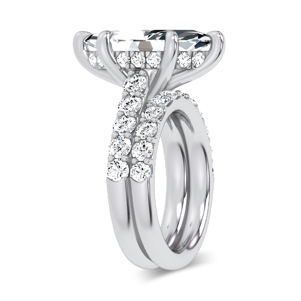 14K 9.31 CT Lab Grown Diamond Bridal Set - Image 2