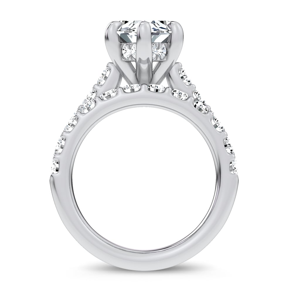 14K 9.31 CT Lab Grown Diamond Bridal Set - Image 3