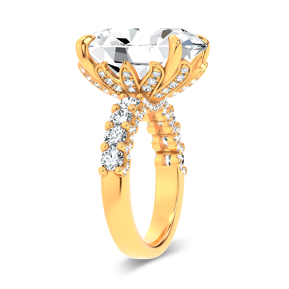14K 11.40 CT Lab Grown Diamond Ring - Image 2